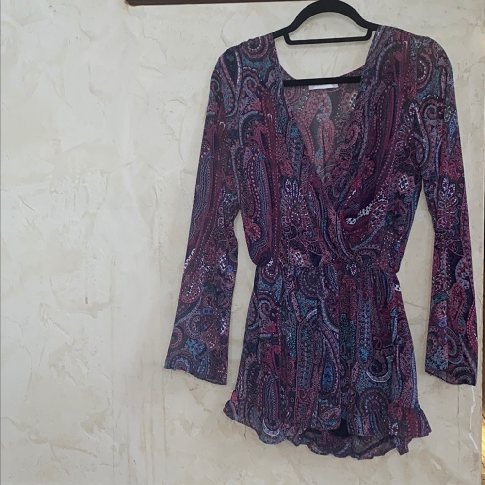 Altard State Pattern Deep V Romper - image 4